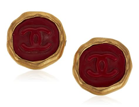 chanel earrings plastic|chanel symbol earrings.